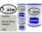 Preview: Subaru, Royal Silver Metallic, 792: 500ml Lackdose + 500ml Klarlack + 250ml Härter - Set, von ATW Autoteile West.